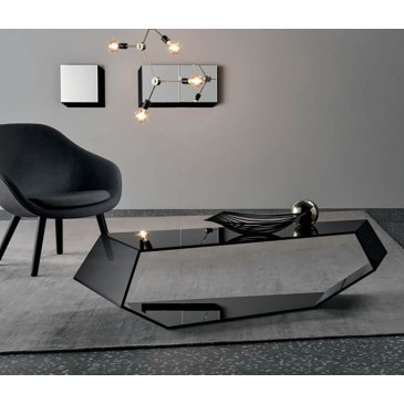 Tonelli Design Dekon 2 coffee table in transparent or smoked glass
