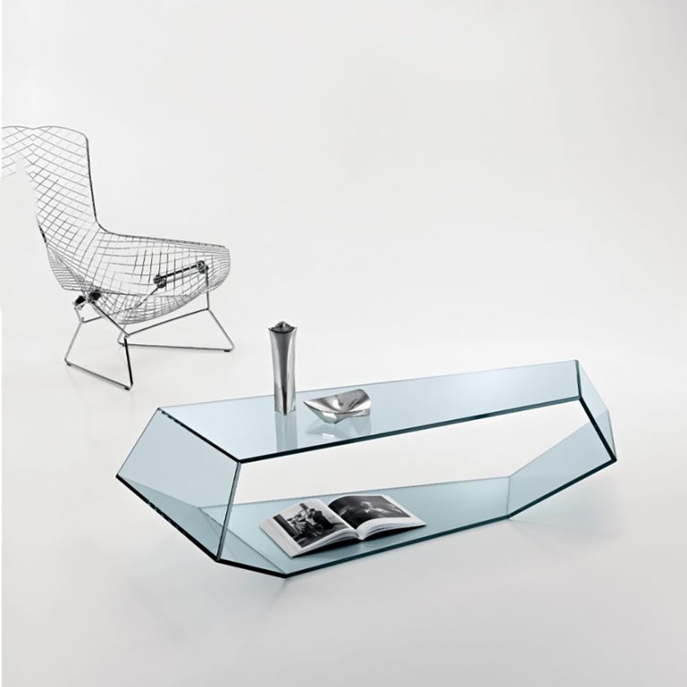 Tonelli Design Table basse Dekon 2 en verre | kasa-store