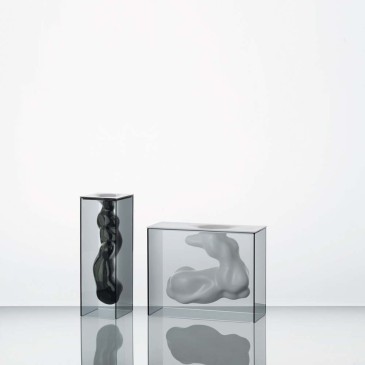 Glas Italia fumè crystal vases Angelo-Angela | kasa-store