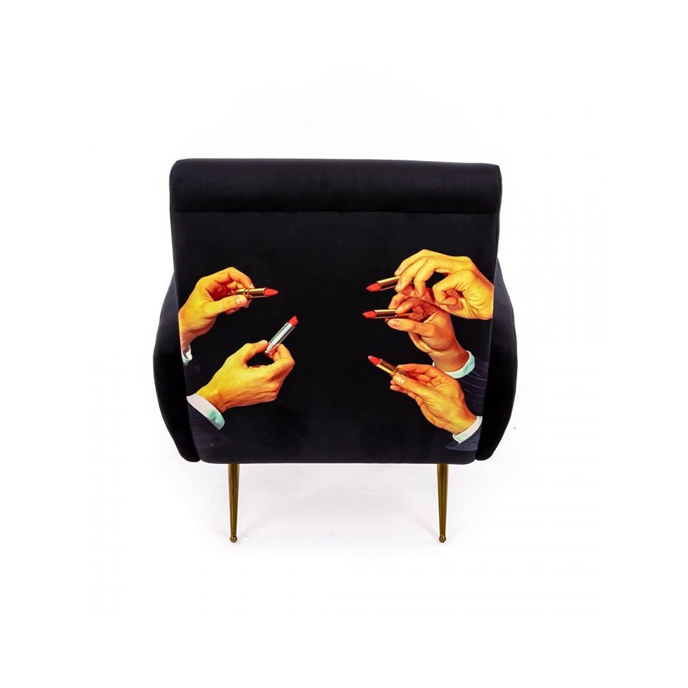 Seletti Back Lipsticks fauteuil ontworpen door Toiletpaper | Kasa-winkel