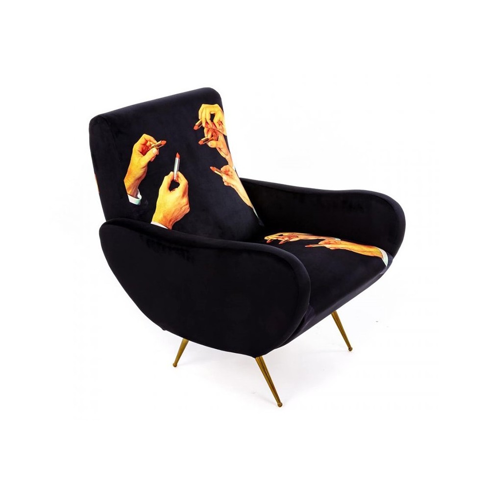 Seletti Back Lipsticks armchair designed by Toiletpaper | Kasa-Store