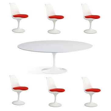 Tulip re-edition oval table...