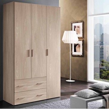 Tre-dørs garderobe og kommode fra Mcs mobili | kasa-store