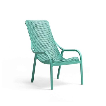 Nardi Net Lounge conjunto de 4 sillas apilables en polipropileno disponible en varios acabados