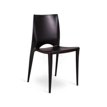 Denise polypropylene chair suitable for indoor and outdoor very comfortable and in various colors
