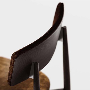 Tonelli Design Chaise AW_Chair en bois et tissu | kasa-store