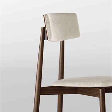 Tonelli Design Chaise AW_Chair en bois et tissu | kasa-store