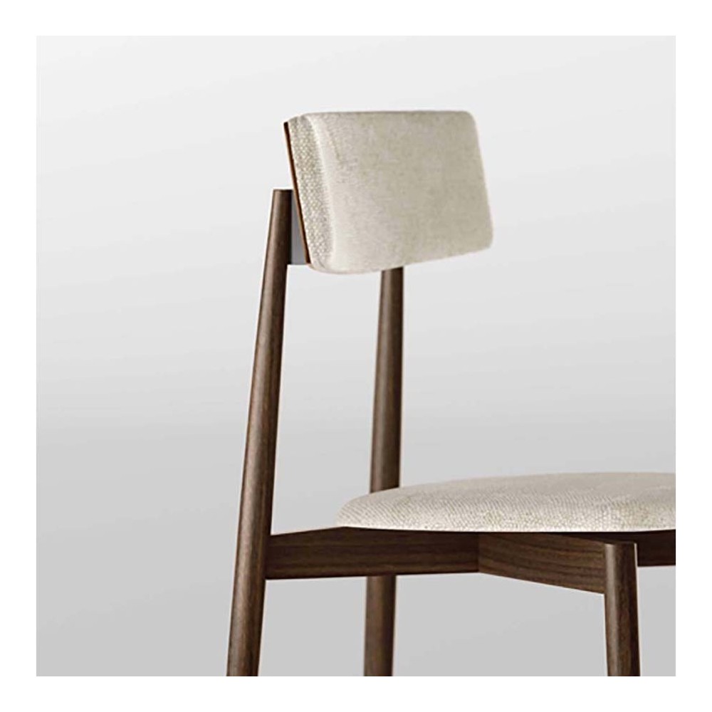 Tonelli Design AW_Chair sedia in legno e tessuto | kasa-store