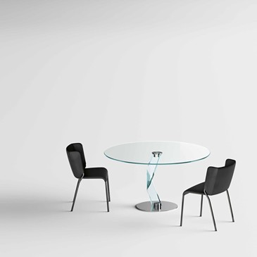 Tonelli Design Bakkarat Høyt rundt glassbord | kasa-store