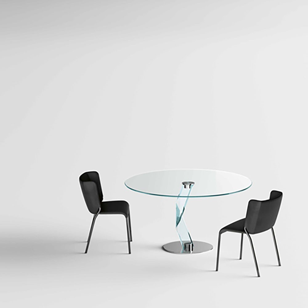 Tonelli Design Bakkarat High Pyöreä lasipöytä | kasa-store