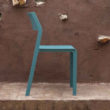 Nardi Trill Bistrot Set aus sechs stapelbaren Outdoor-Stühlen | kasa-store