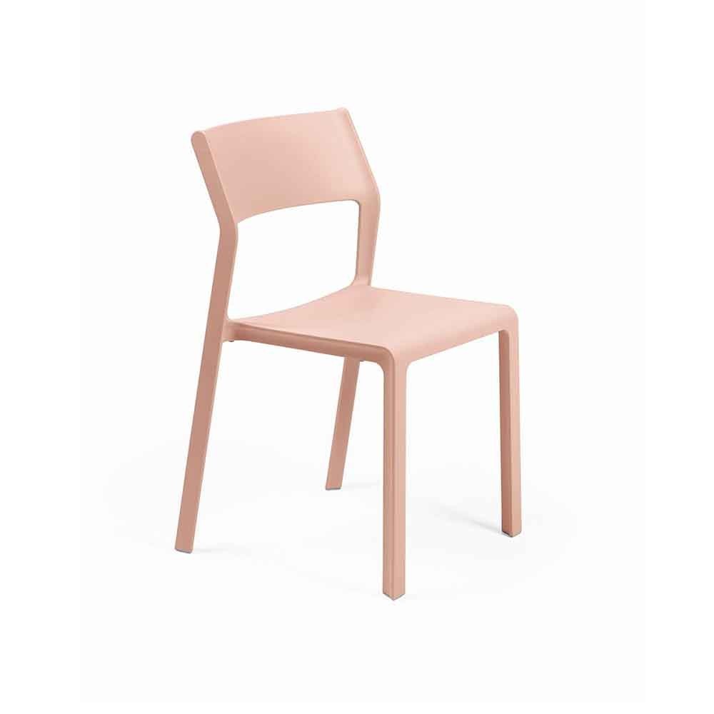 Nardi Trill bistrot sedia in resina fiberglass rosa