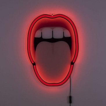 Seletti Led lamp tongue lampada da parete