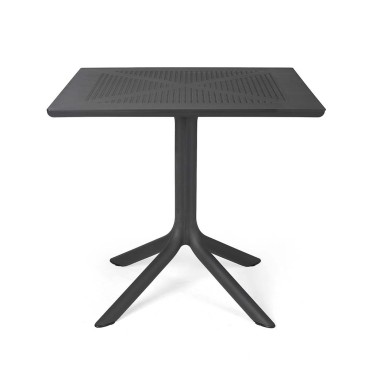 Table d'extérieur Nardi Clip avec pied central en polypropylène disponible en différentes tailles et finitions