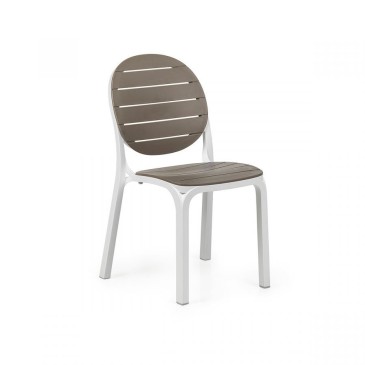 Nardi Erica set of 6 stackable polypropylene garden chairs