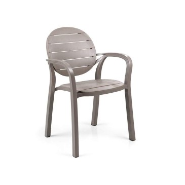 Nardi Palma stackable garden chair with armrests | kasa-store