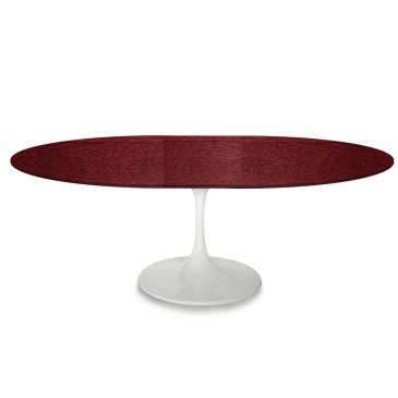 Re-edition of the oval Tulip extendable wooden table | kasa-store