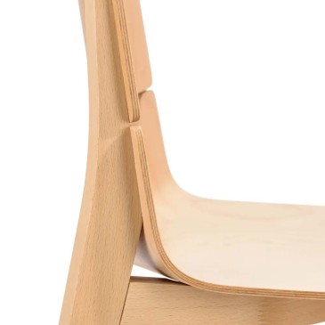 Ton set de deux chaises en bois Leaf | kasa-store
