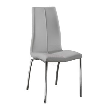 Stones Viva verchromter Stuhl mit Kunstlederbezug, erhältlich in zwei verschiedenen Ausführungen