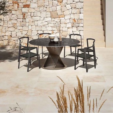 My your Push round table suitable for the garden | kasa-store