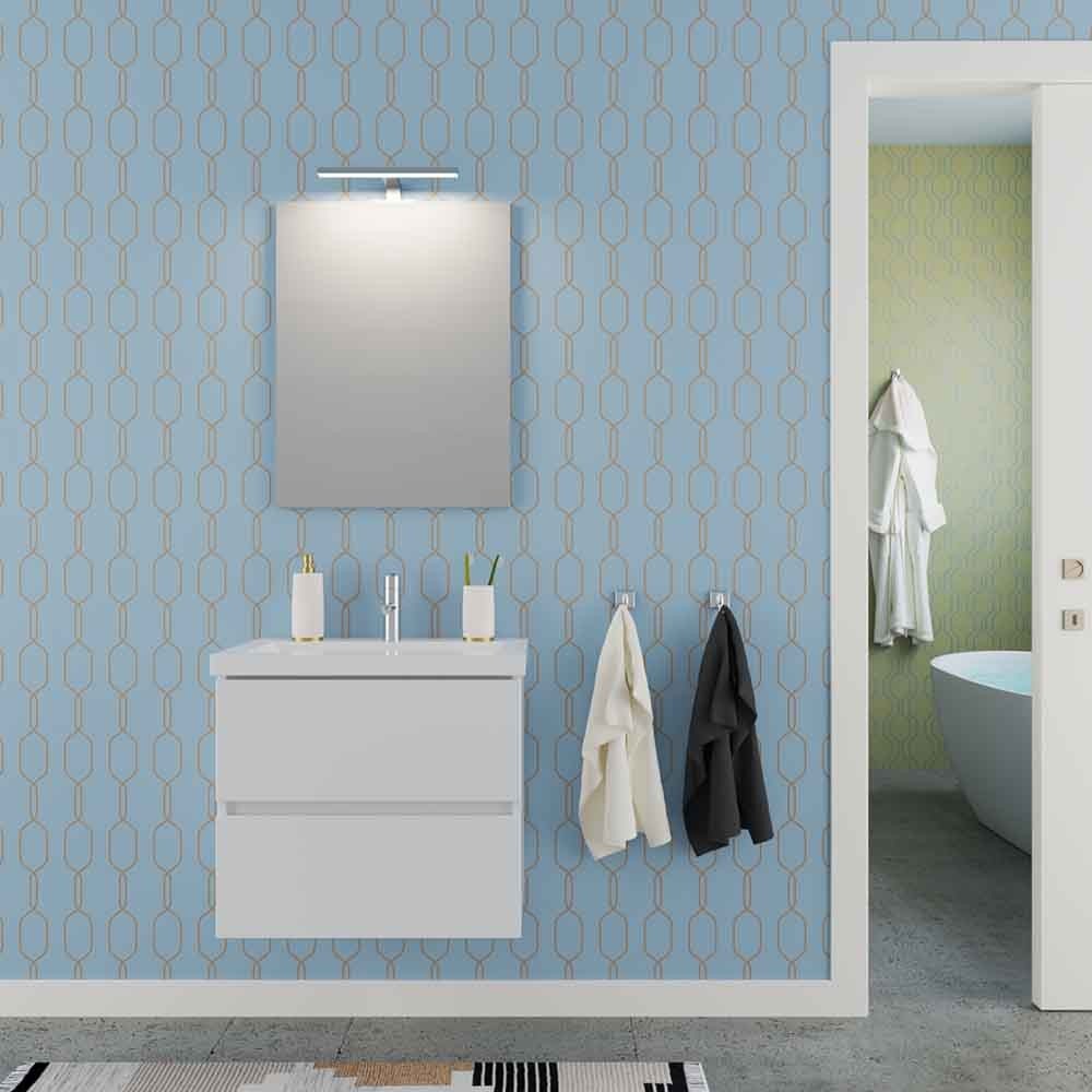 Meuble de salle de bain suspendu Manhattan 60 en différentes finitions | kasa-store