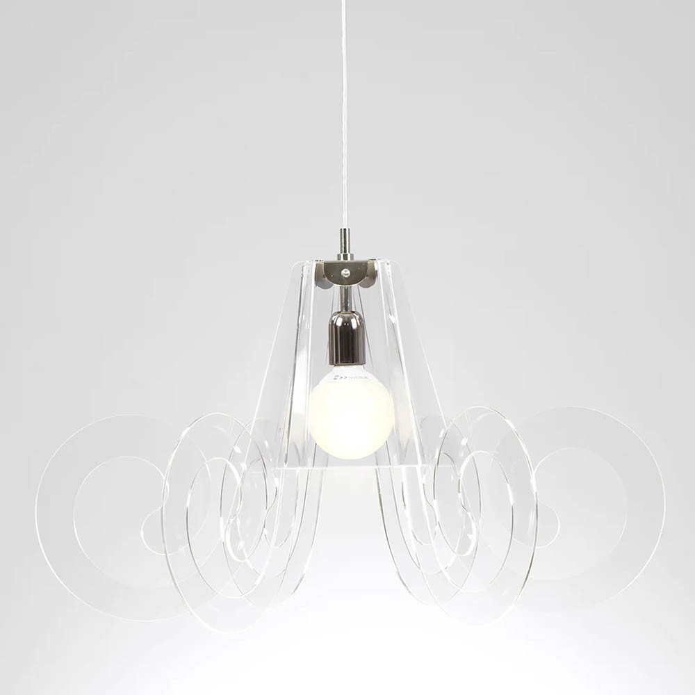 Emporium Ricciolo suspension lamp in plexiglass | kasa-store