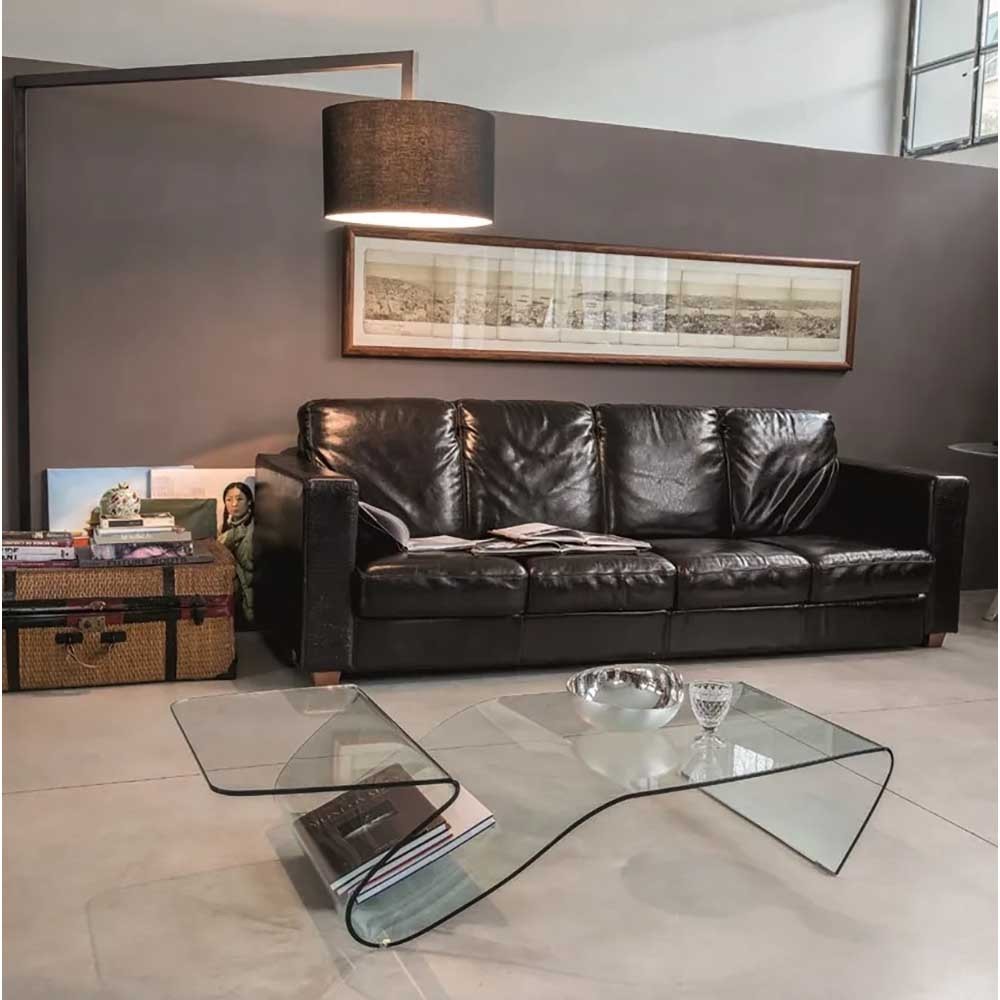 Tonin Casa Alaric glass coffee table | kasa-store