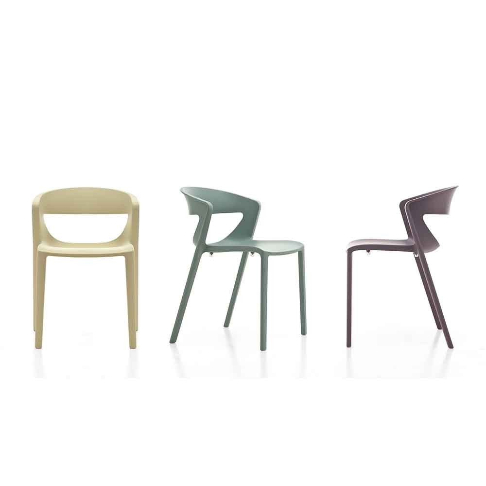 Kastel Kikka one set 4 polypropylene chairs | kasa-store