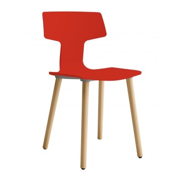 Colos Split GL set 2 sillas con patas de madera | kasa-store