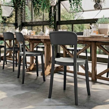 Colos Torre set med 4 stolar lämpliga för inomhus och utomhus | kasa-store