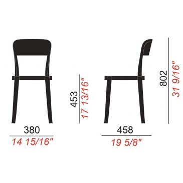 Conjunto de 4 cadeiras Colos Torre adequado para interior e exterior | kasa-store