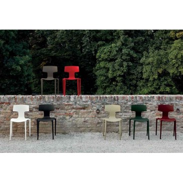 Colos Split Set aus 4 Stühlen aus Polypropylen | kasa-store