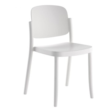 Colos Piazza set de 4 chaises en polypropylène avec ou sans accoudoirs en différentes finitions