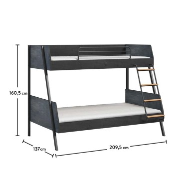 Nordic style bunk bed | kasa-store