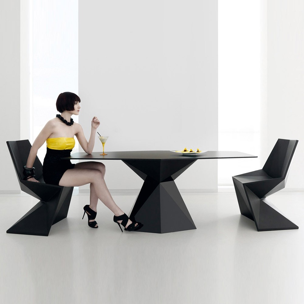 Table fixe Vondom Vertex pour l'intérieur et l'extérieur | kasa-store