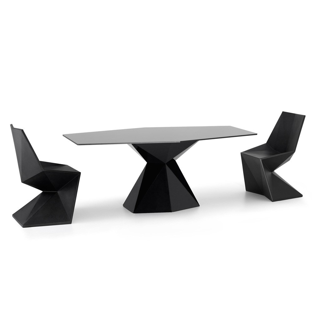 Σταθερό τραπέζι Vondom Vertex για εσωτερικούς και εξωτερικούς χώρους | kasa-store