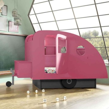 Caravan-Kinderbett von Mathy by Bols mit Schublade und Spielzeugtruhe