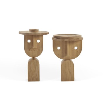 Sancal Faces Round Wood Sofabord | kasa-store