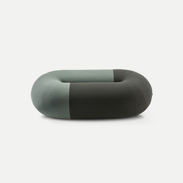 Sancal Loop oval pouf in fabric | kasa-store