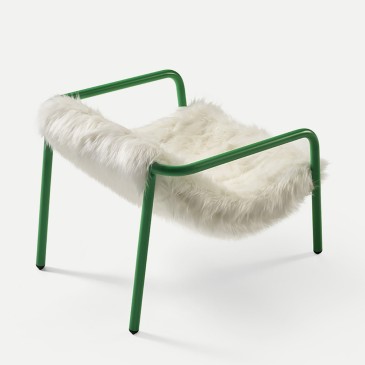 Sancal Elle Mini living room armchair upholstered in fur