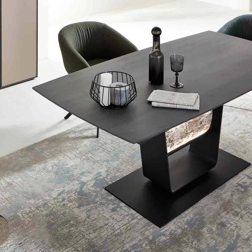 Extendable table with birch wood top | kasa-store