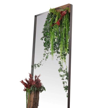 Espejo decorado con flores apto para muebles de lujo | kasa-store