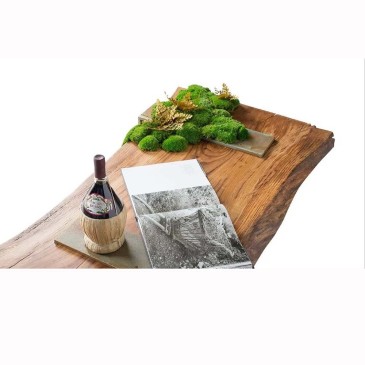 Table basse en bois recouverte de mousse | kasa-store