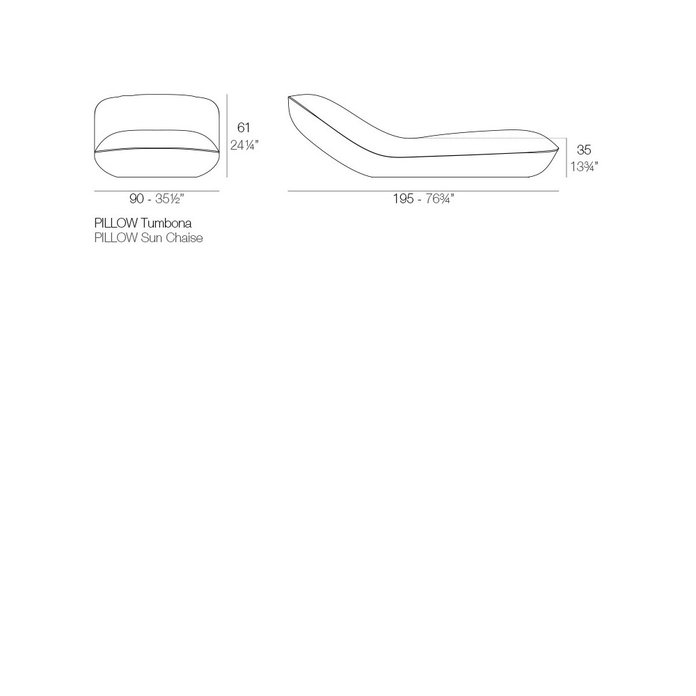 Vondom Pillow solchaiselong design chaiselong | kasa-store