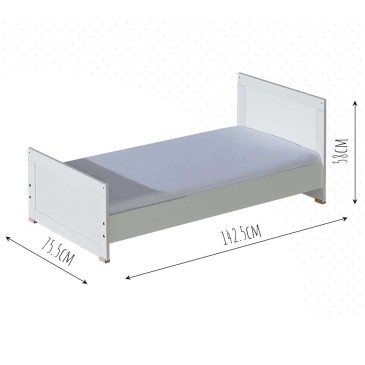 Children's bed convertible into a single bed | kasa-store