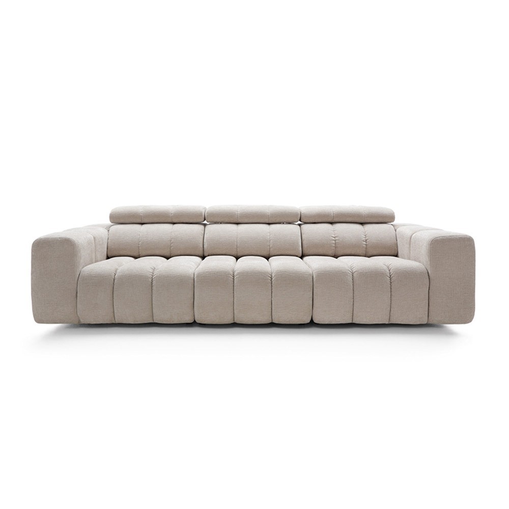 Four seater sofa with reclining backrest | kasa-store