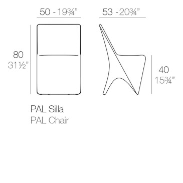 Pal by Vondom is the high design chair for your spaces | kasa-store