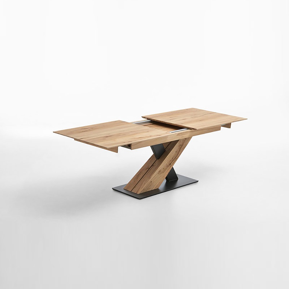 Mesa extensible Hartmann con tapa de madera de haya | kasa-store