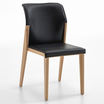 Hartmann polstrede stoler dekket i skinn | kasa-store