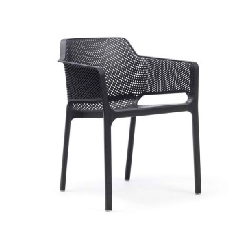 Conjunto Nardi Net de 6 cadeiras externas e internas em resina de fibra de vidro